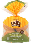 Udis, Buns Hamburgr Whole Green 4 Count, 10.8 Ounce