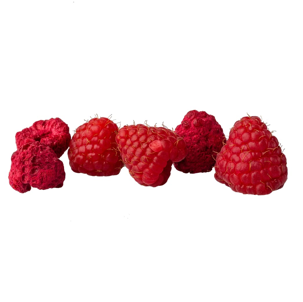 Freeze-Dried Raspberry - 7 Pack - 100% Real Fruit, No Sugar Added, Crunchy & Delicious, Long Shelf Life