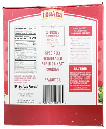 LouAna Peanut Frying Oil 3 gal. Boxed