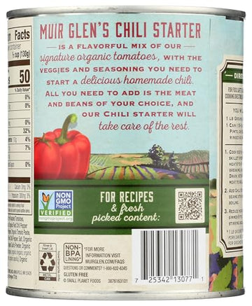 MUIR GLEN Organic Mild Chili Starter with Bell Peppers, 28 OZ
