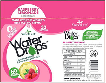 SweetLeaf Water Drops, Raspberry Lemonade, 2.1 Ounce