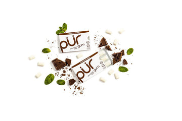 Pur Gum | Aspartame Free Chewing Gum | 100% Xylitol | Natural Chocolate Mint Flavored Gum, 9 Pieces (Pack Of 12)