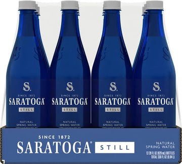 Saratoga Still Water 28 Oz, 12 Pack – Premium PET Bottles, Refreshing Hydration, Perfect for Home or On-the-Go
