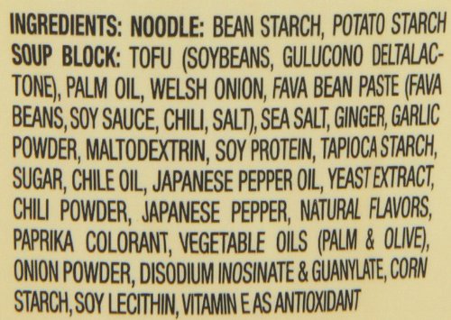 Crystal Noodle Soup, Spicy Tofu, (Pack of 6 Cups) 2.4 OZ