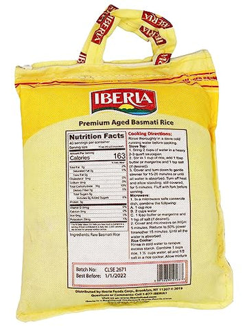 Iberia enhanced Aged Indian Basmati Rice 4 Pounds