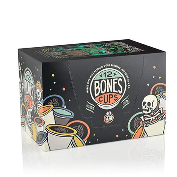 Bones Coffee Company Flavored Coffee Bones Cups Irish Cream Flavored Pods | 12Ct Single-Serve Coffee Pods Compatible With Keurig