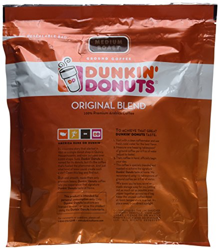 Dunkin' Donuts Original Medium Roast Blend Coffee, 2.5 Lb