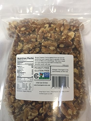 Braga Organic Farms Organic Walnuts, 2 Pound