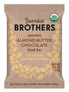 Bearded Brothers Organic Vegan Protein Energy Bars, Almond Butter Chocolate, Gluten Free, 12 Count