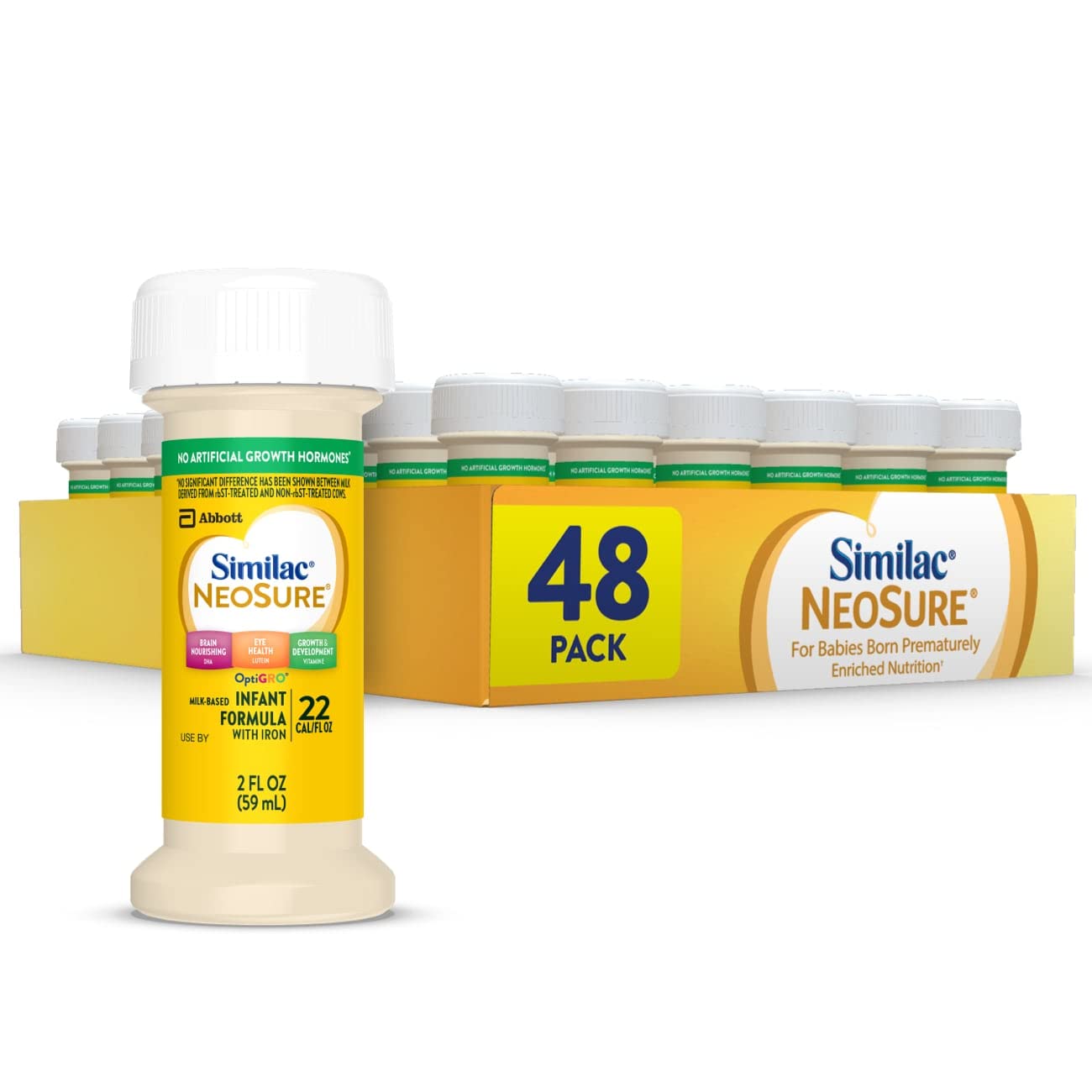Similac Neosure Premature Post-Discharge Infant Formula, Ready-To-Feed Baby Formula, 2-Fl-Oz Bottle, Pack Of 48