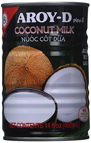 AROY-D Coconut Milk 13.5 Oz Can (Pack of 6)