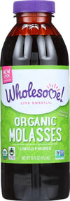WHOLESOME SWEETENERS Molasses Blackstrap ORG F, 16 OZ, PK- 12