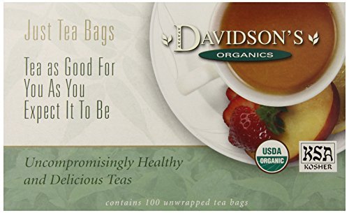 Davidson'S Organics, Dragonwell Green, 100-Count Unwrapped Tea Bags