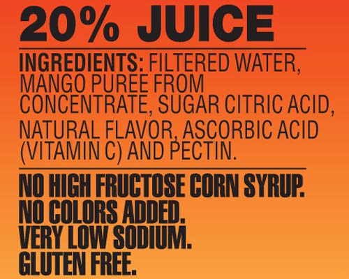 Langers Juice, Mango Nectar, 15.2 Fl Oz (Pack of 12)