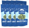 Thousand Lakes Freeze Dried Vegetables - Broccoli Florets 8-pack 0.6 ounces (4.8 ounces total) | 100% Florets - No Stems | No Sa