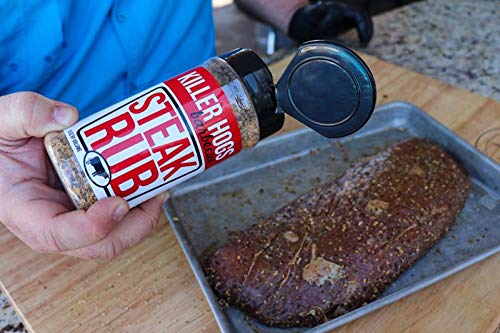 reduceer Hogs Steak Rub - Championship BBQ Seasoning for Beef, Steak, Burgers - 11 Ounces