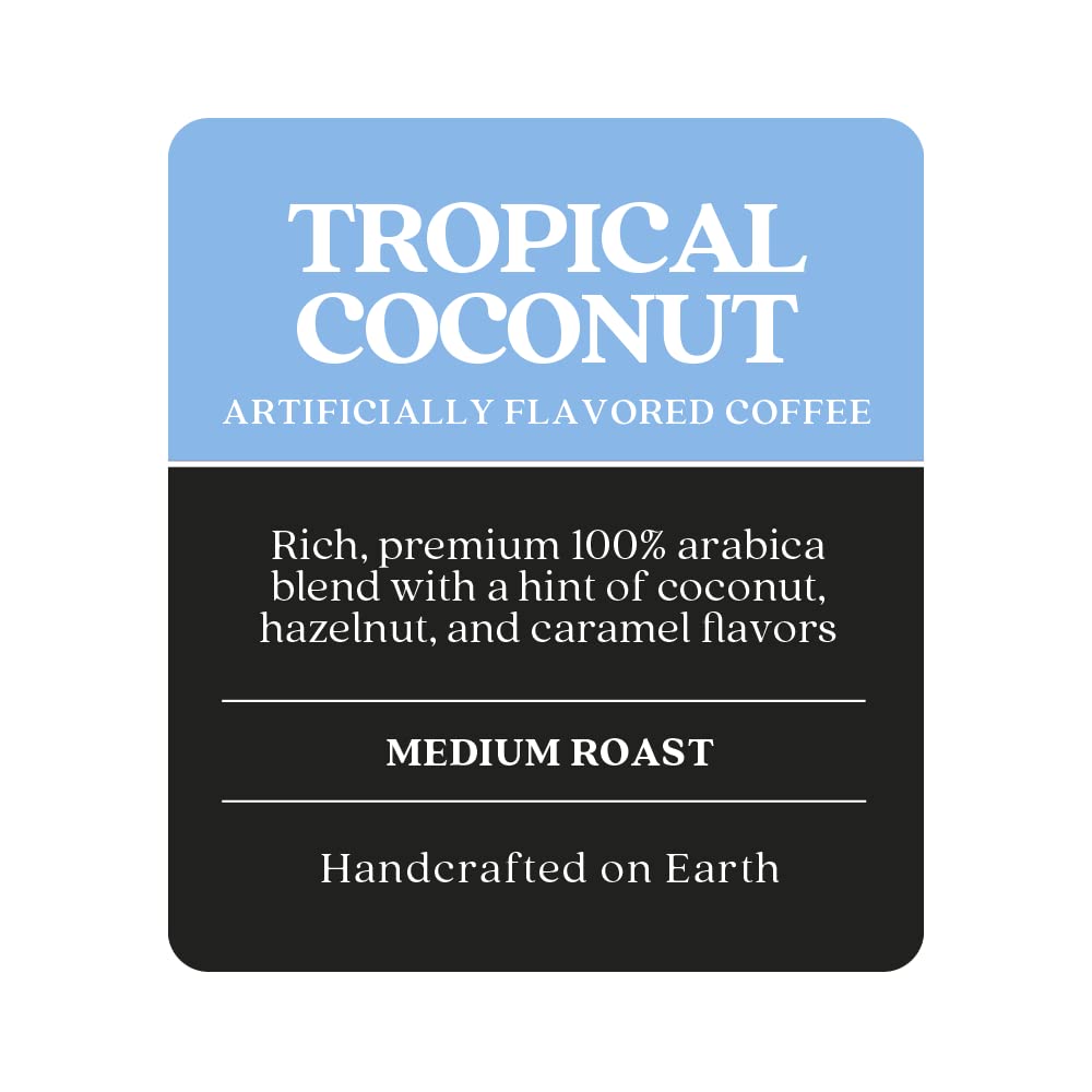 Copper Moon Medium Roast Whole Bean Coffee, Tropical Coconut Blend, 5 Lb