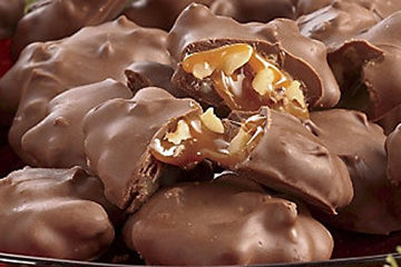 Mascot Nut Candy Since 1955 - Pecan Clusters Smooth Milk Chocolate Caramel And Pecans 1.25 Pounds - Individually Wrapped - Gift