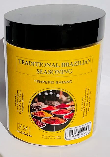 Tempero Baiano, is a versatile Brazilian spice blend known for its bold, savory flavor. It is widely used in Bahian cuisine. It
