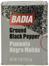 Badia Black Pepper Ground Can, 4-ounces (Pack of6)