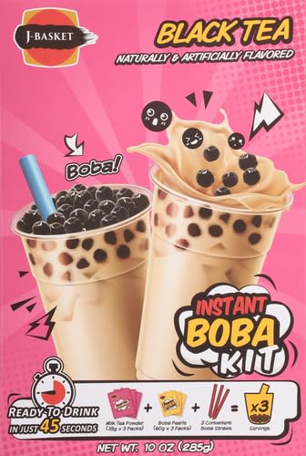 J-Basket Black Tea Boba Kit, 10 Oz