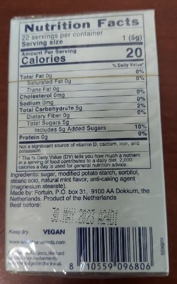 Fortuin Wilhelmina Mints 3.5 Ounce Box (Pack Of 12)