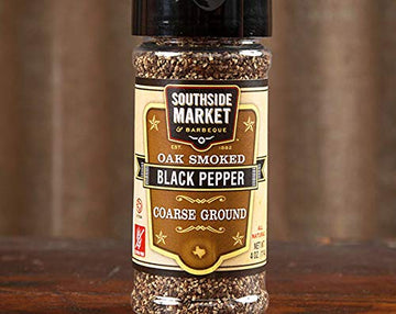 Southside Market & Barbeque Oak Smoked Black Pepper, Coarse Ground, 4 oz.
