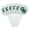 University of Wisconsin - Green Bay Secondary Logo Cupcake Picks Toppers Decoration Set of 6