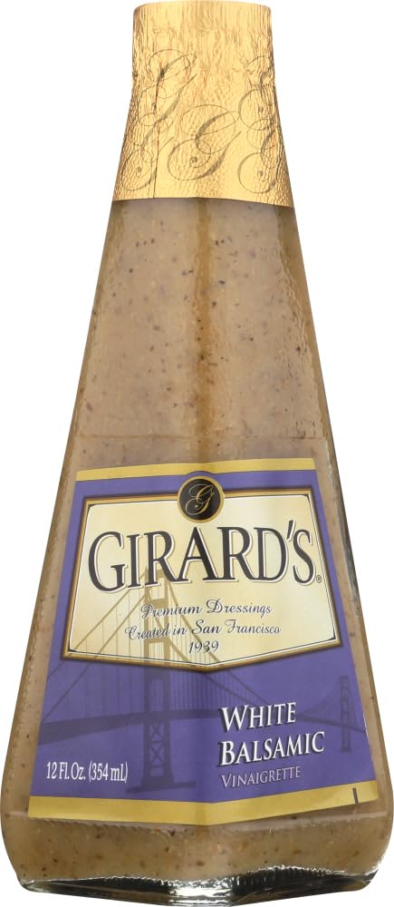 Girards White Balsamic Vinaigrette Dressing, 12 oz, Case of 6