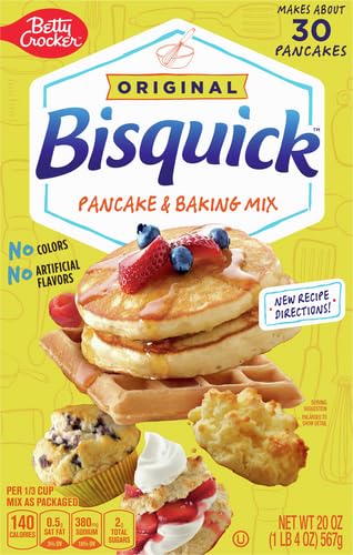 Bisquick Pancake And Baking Mix, Original 20 Oz (Pack Of 12)