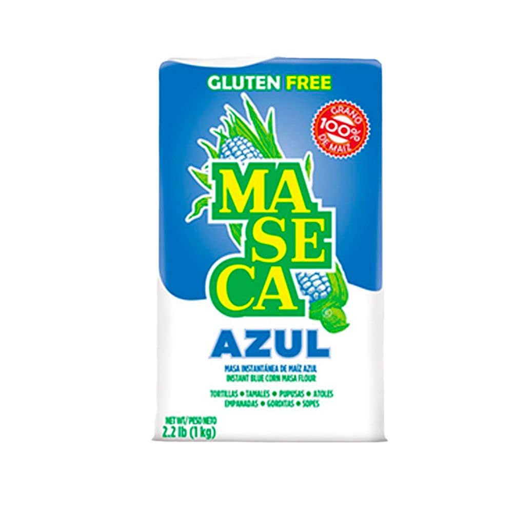 Maseca Azul Gluten Free Harina De Maiz (Corn Flour) 2 Lbs Bag 6 Pack