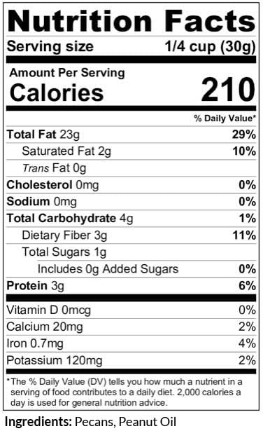 C.J. Dannemiller Pecan Pieces, Bulk 25 Lb Box, Roasted & Unsalted, Chopped Pecans For Snacking, Mixed Nuts, Trail Mix