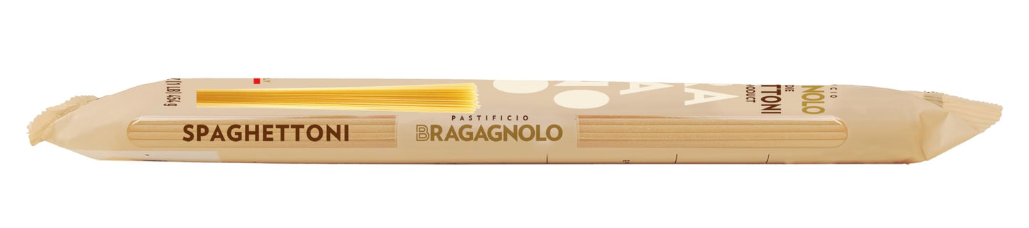 Pastificio Bragagnolo, Spaghettoni 805 Bronze-Drawn, 100% Italian Pasta, Made With Durum Wheat Semolina Flour, Non Gmo (1 Pound