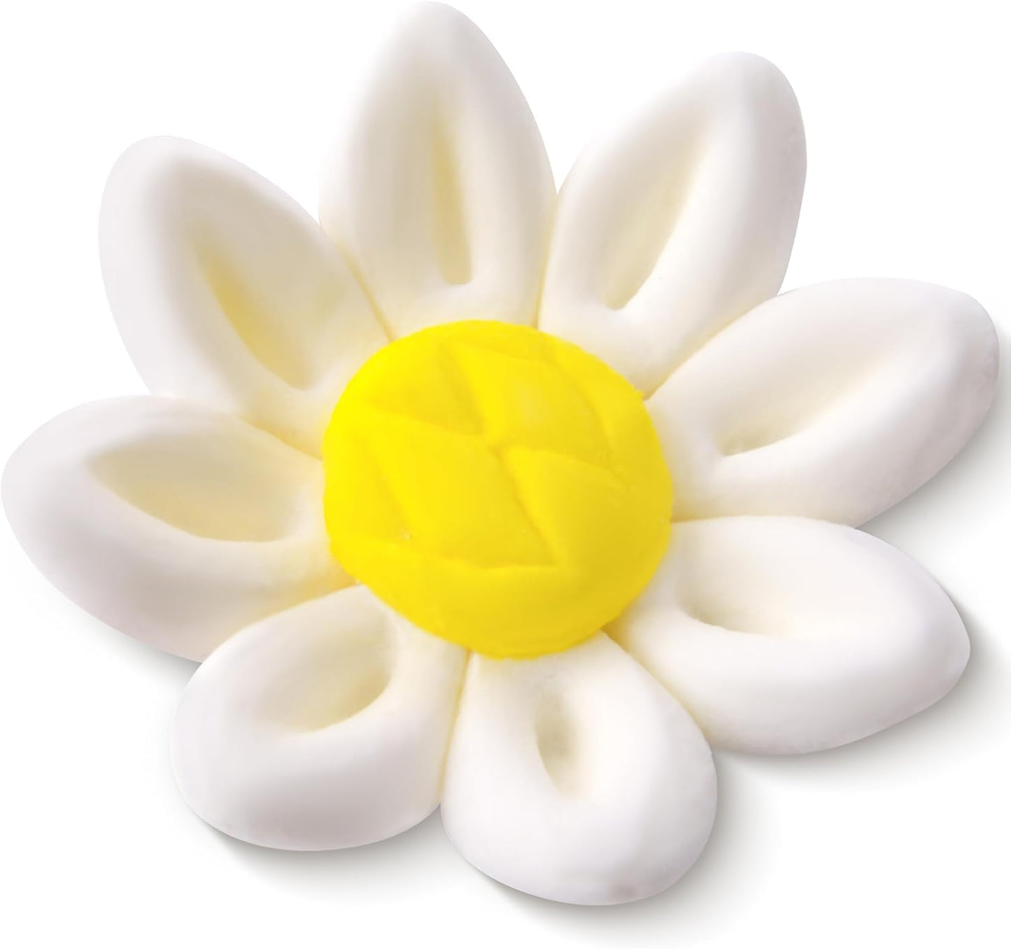72 Count Edible Daisy Cake Decorations Mini Edible Flowers White & Yellow Sugar Flowers Daisy Cupcake Toppers For Cakes & Cupcakes Edible Cake Decorations Global Sugar Art (3/4 Inch)