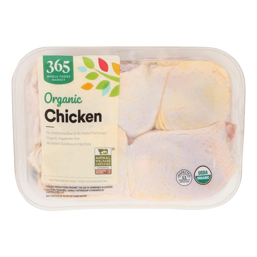 365 By Whole Foods Market, Chicken Thigh Bone-In Tray Pack Organic Step 3