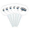 University of New England Secondary Logo Cupcake Picks Toppers Decoration Set of 6
