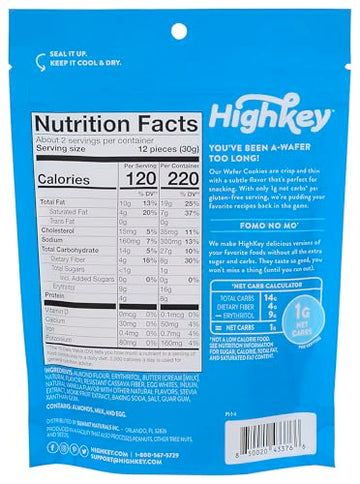 Highkey Vanilla Wafers, 2 Oz