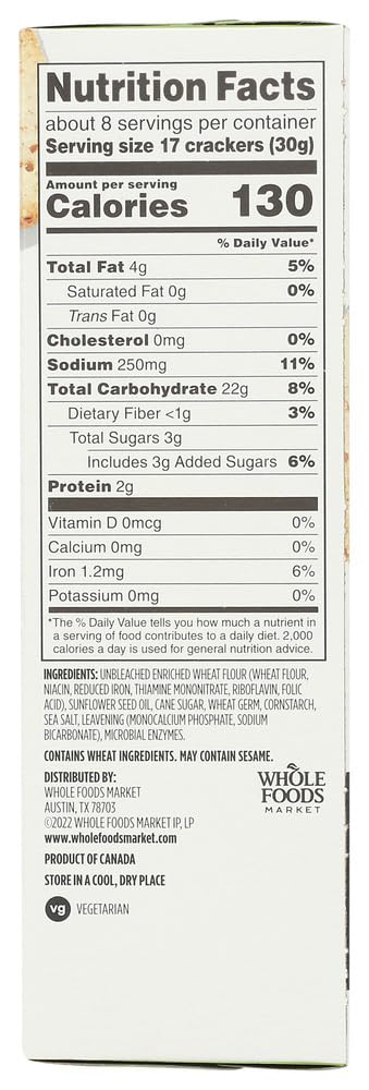 365 Whole Foods Market Wheat Squares