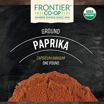Frontier Co-op Organic Paprika, Ground, 1 Pound Bulk Bag