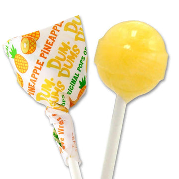 Dum Dums Lollipops Pineapple Flavor 1-50 Ct Bag