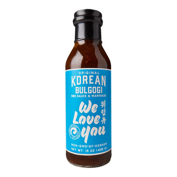 Original Korean Bulgogi Kalbi galbi BBQ Marinade & Sauce gluten-free Non-gMO Vegan OU Kosher 15oz (pack of 1)