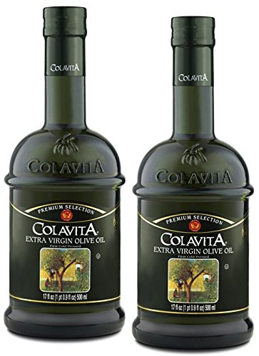 COLAVITA Extra Virgin Olive Oil, 17 Fl Oz, Pack of 2, Premium Quality Cooking Oil