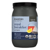 Paromi Royal Breakfast Organic Black Tea, Signature Jar, 15 Count