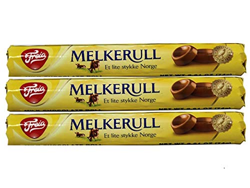 Freia Milk Chocolate Roll 2.61 Oz Pack Of 3 Made In Norway