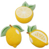 Fruit Shaped Sugar Decorations Cookie Cupcake Cake Edible Toppers 12 pc (Lemons)