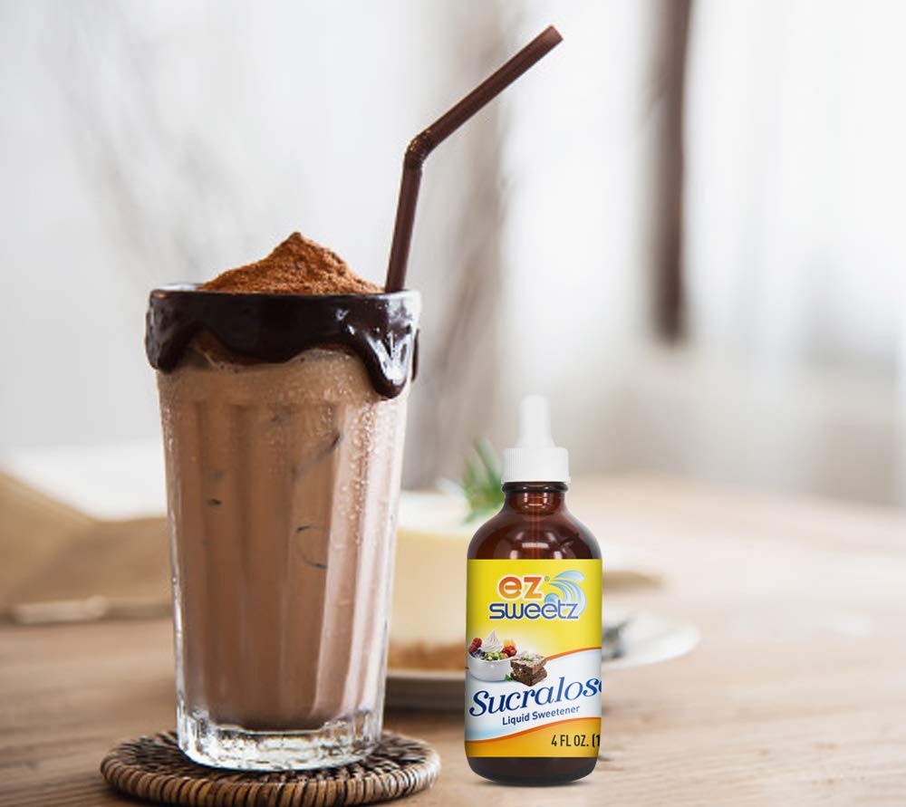 Concentrated Liquid Sucralose Sweetener, 4Oz/120Ml (2900 Servings) | One Travel Size Bottle 0.5Oz/15Ml (360 Servings)