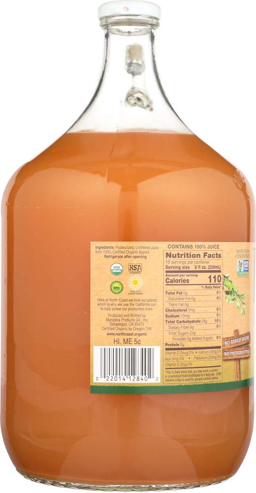 Og1 N Coast Apple Juice ( 4 X 128 Oz   )