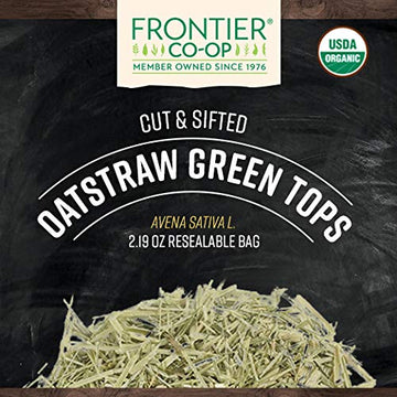 Frontier Co-Op Organic Cut And Sifted Oatstraw Green Tops 2.19Oz