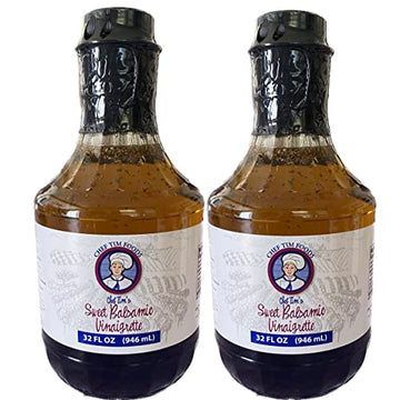 Chef Tim'S Sweet Balsamic Vinaigrette 32 Oz (Pack Of 2) Salad Dressing & Marinade ''Shake, Shake, Shake. Don'T Refrigerate''