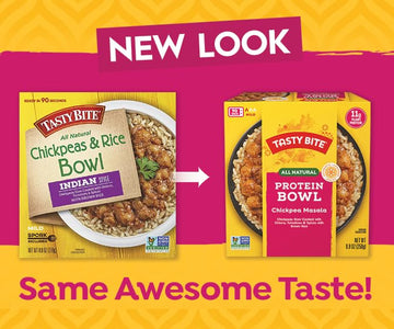 Tasty Bite Indian Style Chickpeas & Rice Bowl, 8.8 Ounce, Pack of 6, Ready to Eat, Organic Brown Rice, Microwaveable, Vegan
